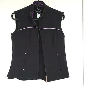 Large Black Nylon Arista Equestrian Vest